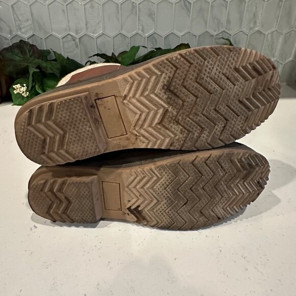 Brown & Cream Tall Lace-Up Boots Size 5.5/38 Womens Heila Man Made/Textile Upper - Picture 9 of 12